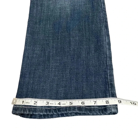 Wrangler Bootcut Stretch Dark Wash Mid Rise Western Denim Jeans 09MWZDO size 13 - Picture 10 of 11